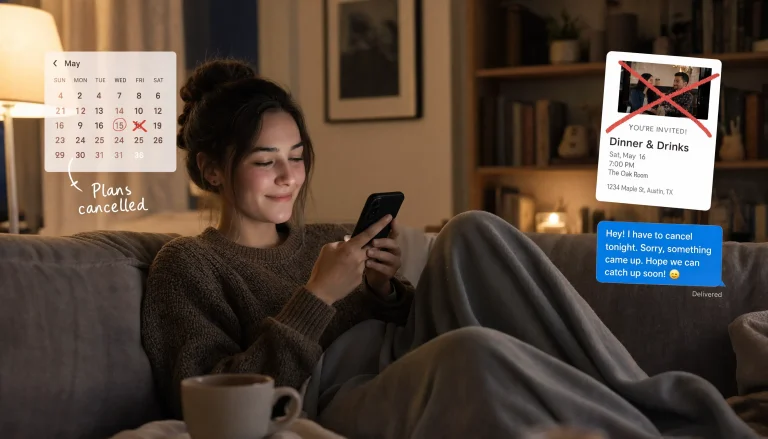 How to Cancel Plans Without Feeling Bad