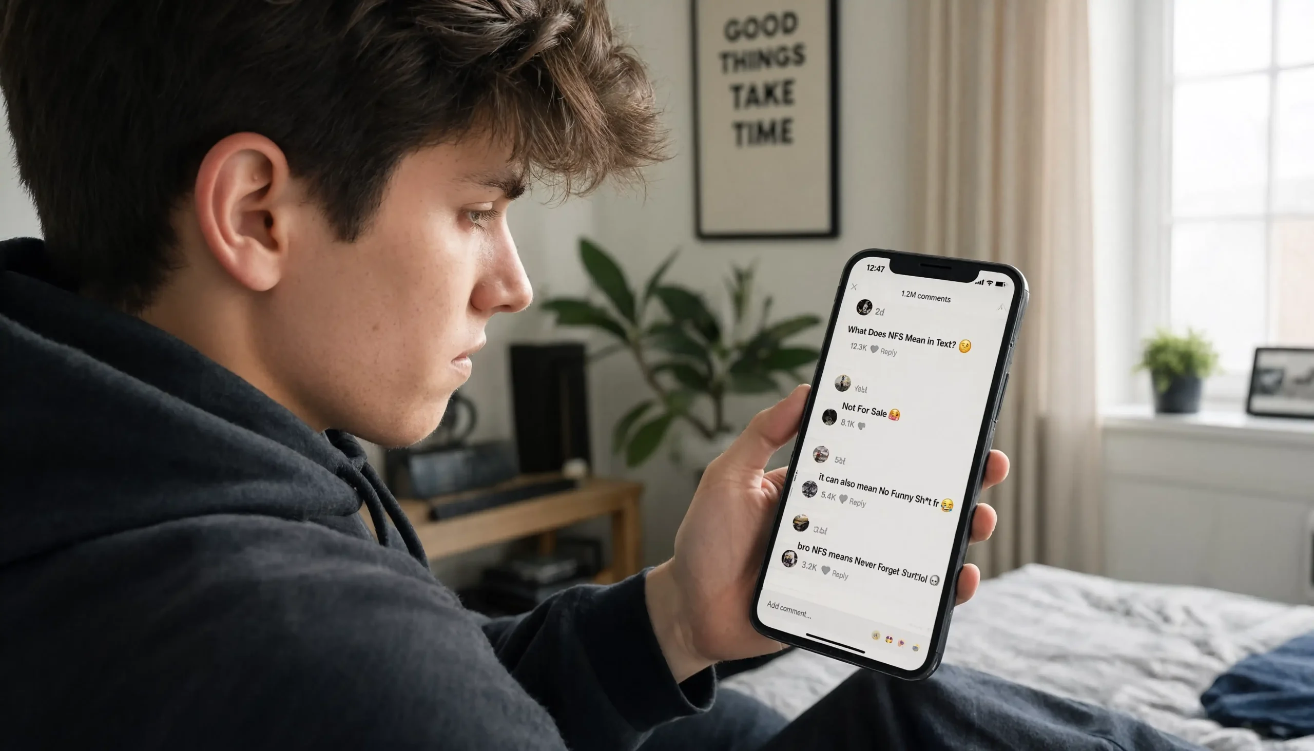 Gen Z NFS TikTok comment scaled