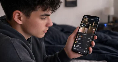 Gen Z scrolling TikTok comments