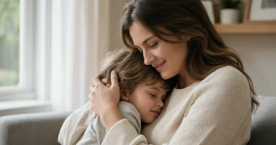 Mother Comforting Child