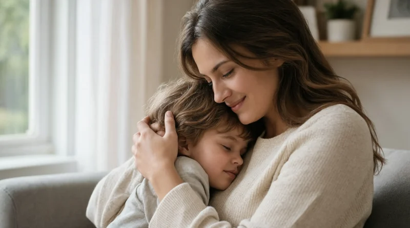 Mother Comforting Child