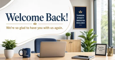 Professional Welcome Back Messages for Coworkers