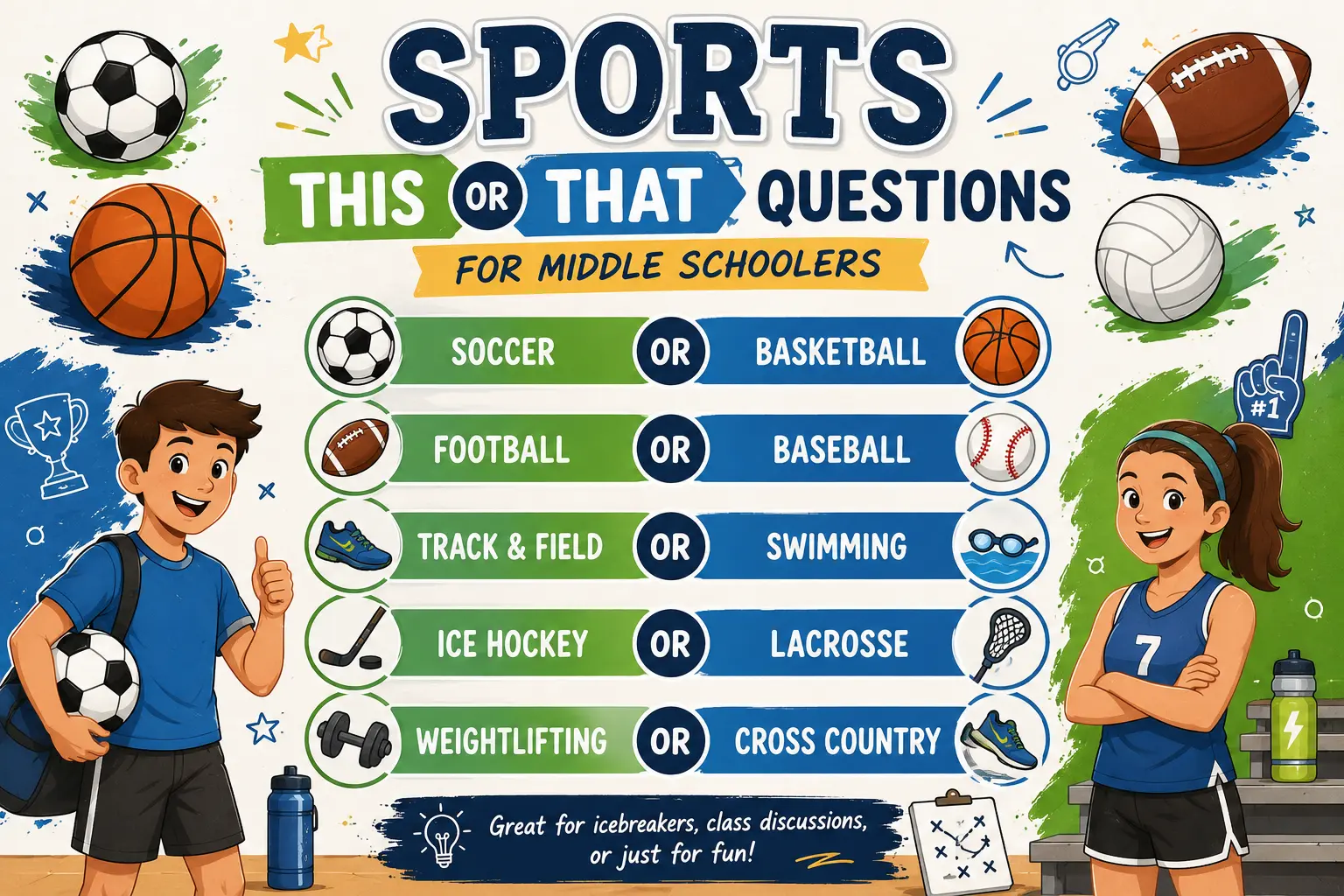 Sports and Outdoor Questions for Middle Schoolers