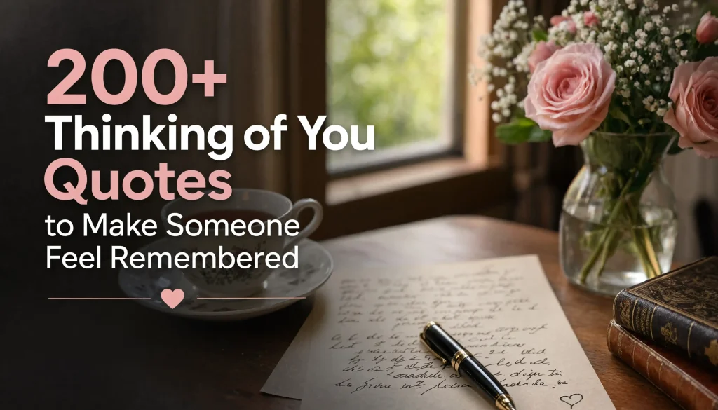 Thinking of You Quotes to Make Someone Feel Reme