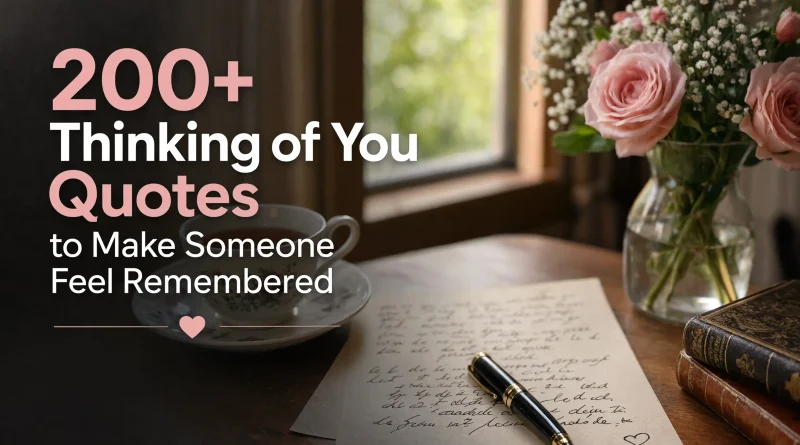 Thinking of You Quotes to Make Someone Feel Reme