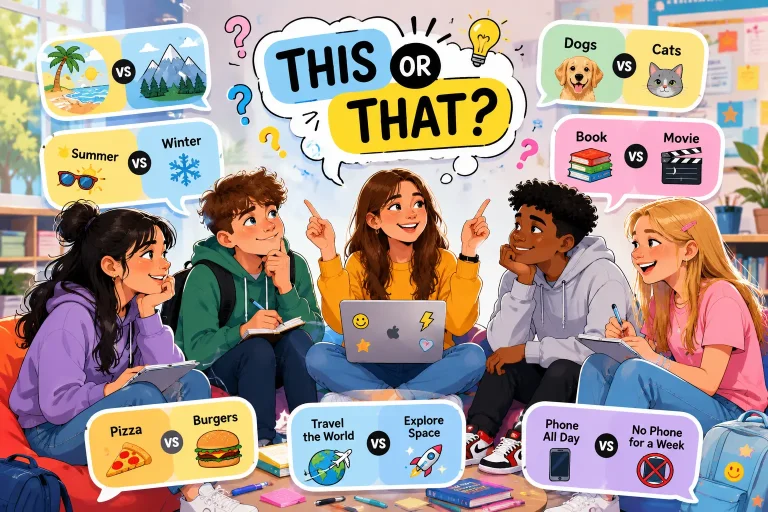 250+ This or That Questions for Middle Schoolers (Fun, Clean, and Classroom-Ready)