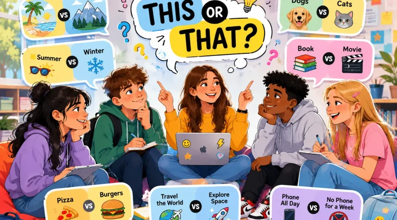This or That Questions for Middle Schoolers