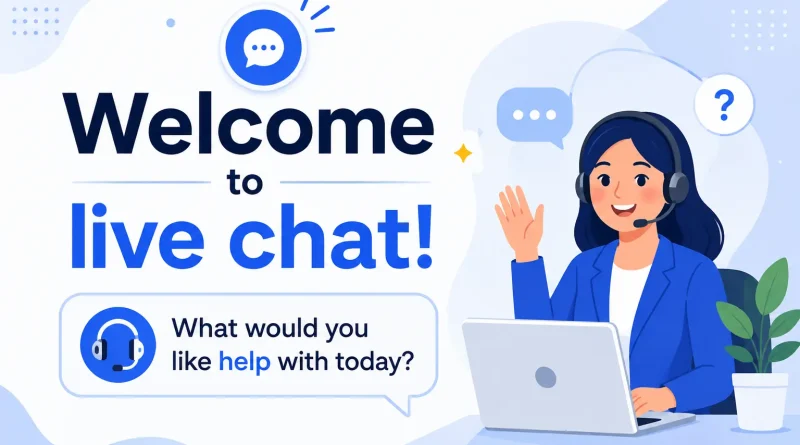 Welcome Messages for live chat