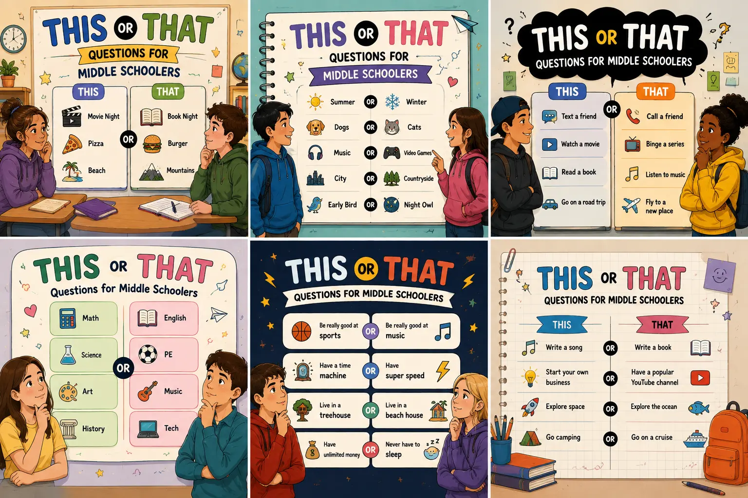 this or that questions classroom